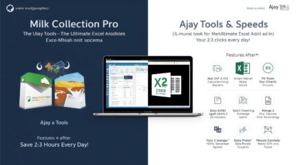 Ajay Tools: All-in-One Excel Productivity & Dairy Management Add-in (70+ Tools)